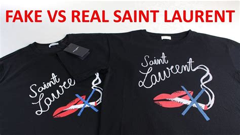 ysl shirt real or fake|real vs fake st laurent shirts.